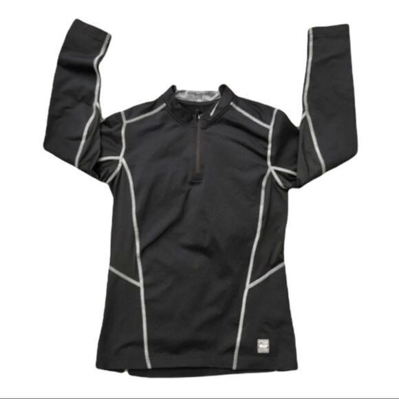 Nike Pro Combat Dri-Fit Hyperwarm Lite quarter zip Large - Picture 2 of 7